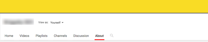 YouTube Screenshot of About