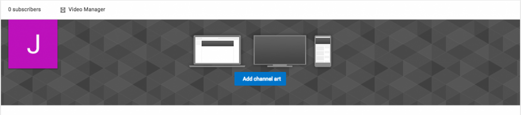 Add Banner to New YouTube Channel